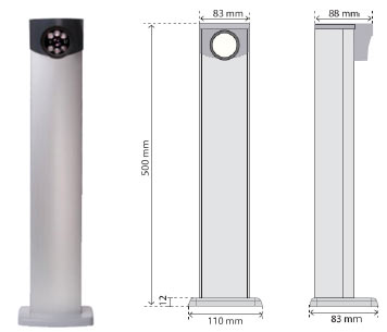 license plate reader column