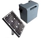 Solar kit for gates and barriers