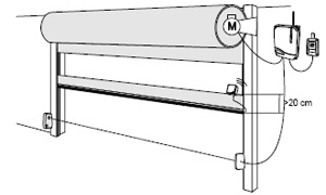 example installation of fast door security band