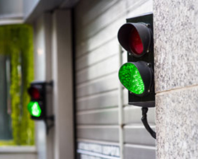 monaco led traffic lights installed