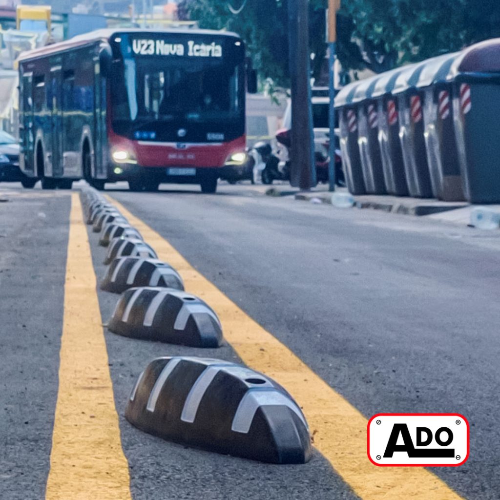 Pantera road separators in Barcelona