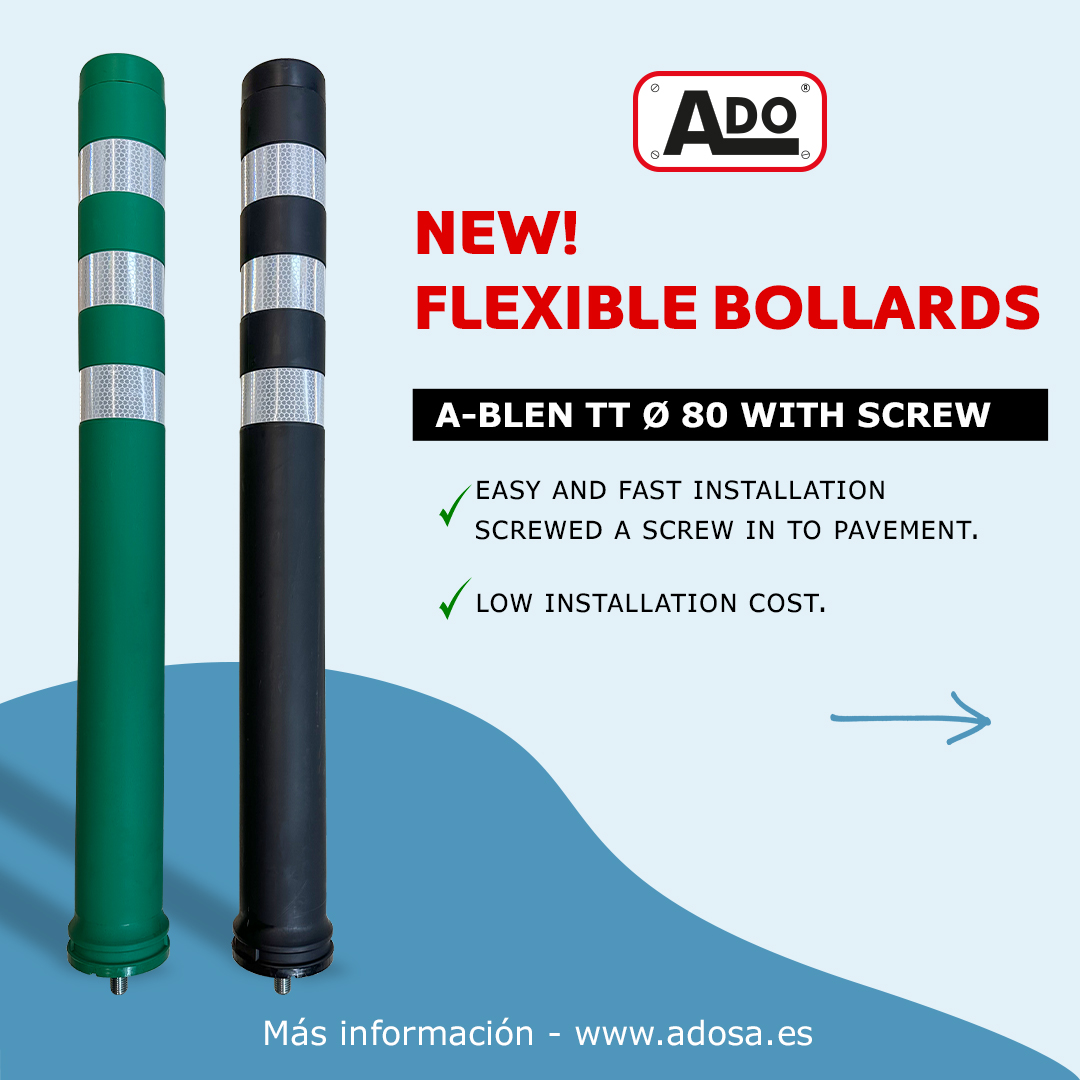 🆕New FLEXIBLE bollards with SCREW!📣