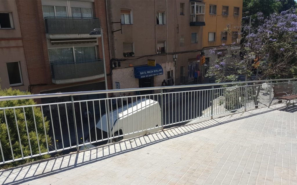 Urban fances in the Horta-Guinardó neighborhood