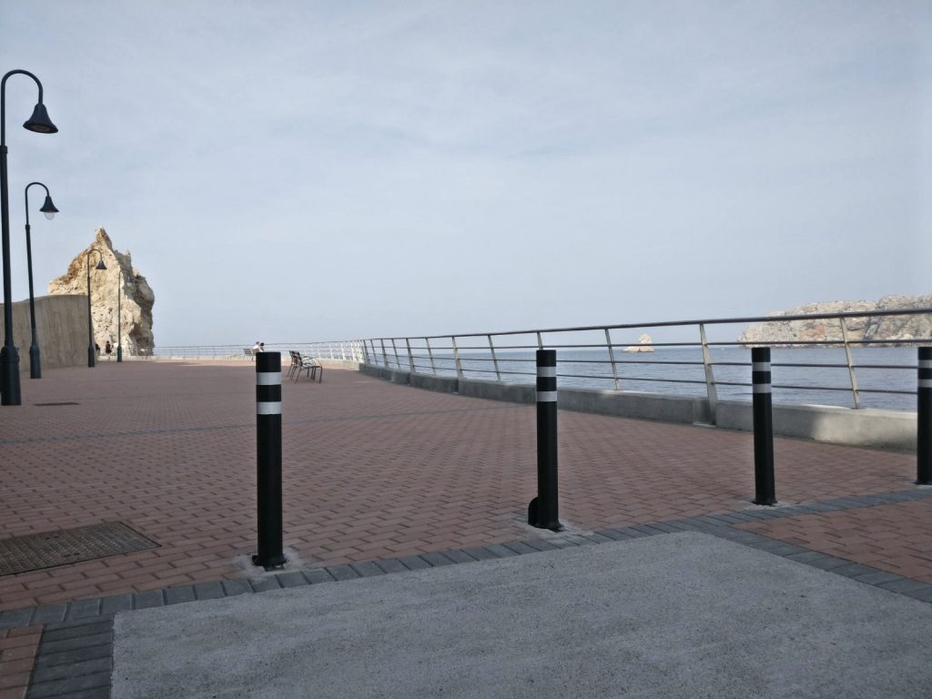 A-resist fixed and removable bollards installed