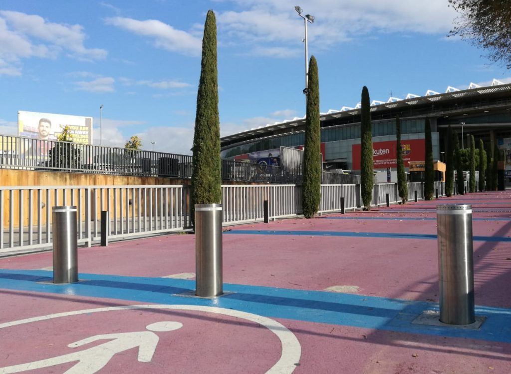 Semiautomatic bollards for FC Barcelona