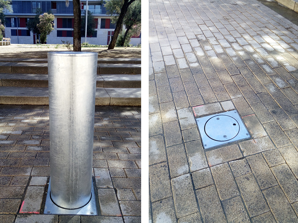 London semiautomatic bollard in Badalona