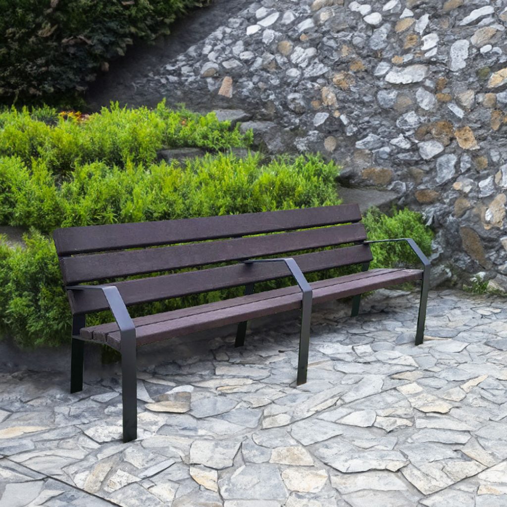 recycled plastic bench