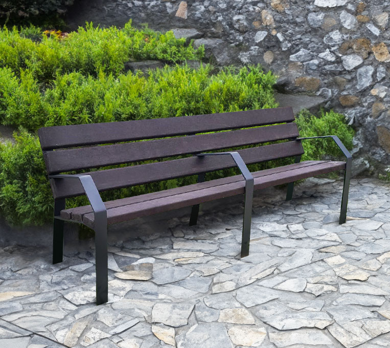 recycled plastic bench