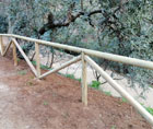 Valla de madera rural