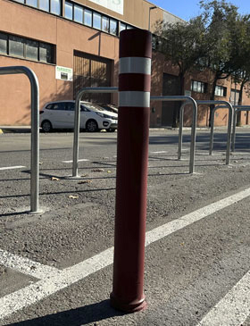 bornes flexibles de piste cyclable a-blen dt installes