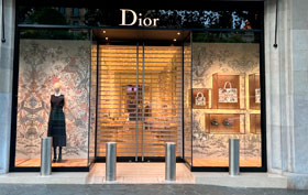 bornes de scurit amovibles magasin dior