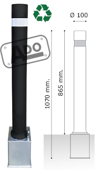 modles de bornes A-eco avec base en fer amovible