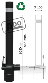 modles de bornes A-flex avec base en plastique amovible