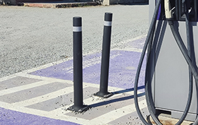 borne noire a-flex80 avec plaque install�e