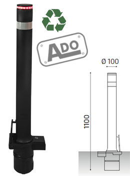 pilona luminosa a-eco  leds extraible