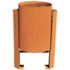 poubelles acier corten argos