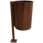 poubelles acier corten mallen