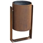 poubelles corten reto