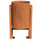 poubelles acier corten tracen