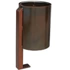 poubelles acier corten tresto