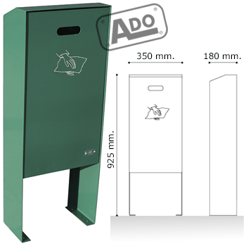 cestino portarifiuti cani minibox