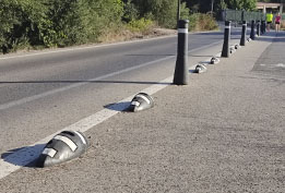 separatore di pista ciclabile tigre