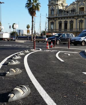 separatore di pista ciclabile tigre