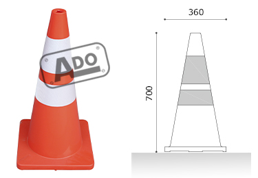 double aneto cone large pvc reflective strip