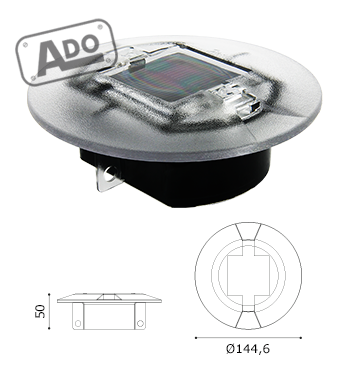 solar road studs light fire