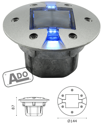 solar road studs flame