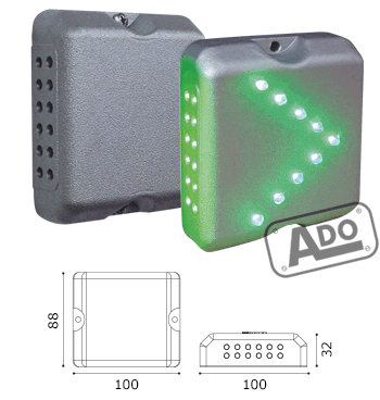 wired road studs light sunbow