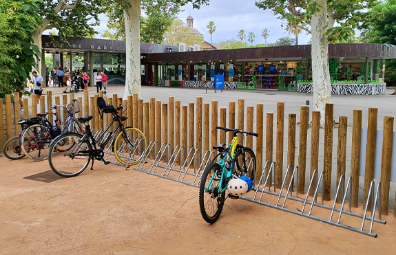 set bicycle parking uve installed in bcn