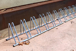 set bicycle parking uve installed