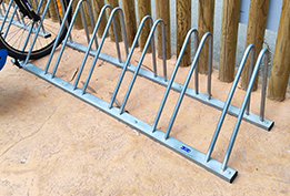 set bicycle parking uve installed