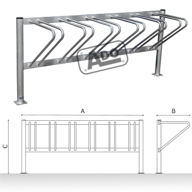 Impuls set bicycle and scooter rack