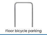 bicycle parking on the floor