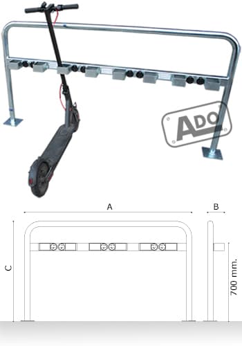 e-number scooter parking