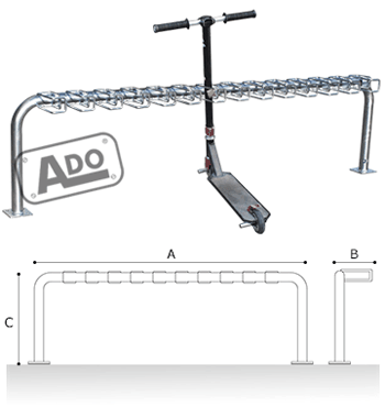 roller scooter racks