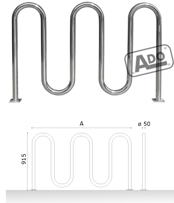 snake set bicycle parking