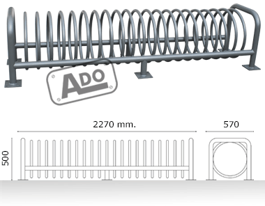 twister bicycle parking set