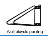 bicycle parking wall