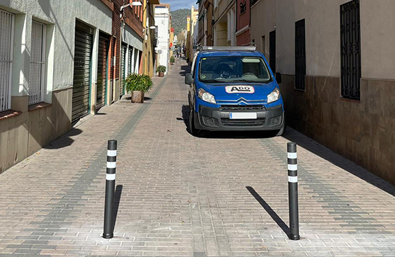 a-blen TT bollards installed