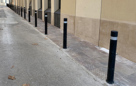 a-eco bollards installed