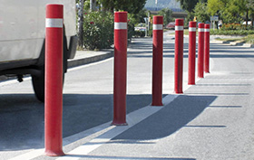 A-flex bollards installation