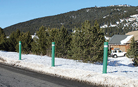 A-flex bollards installation