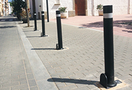 a-flex dt bollards installated