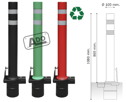 semiflexible dt removable bollards models