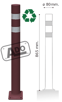 a-flex dt for bike lanes with plate