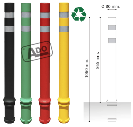 a-flex dt ø 80 flexible bollards