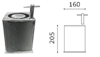 removable iron base bollards a-flex